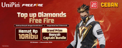 Oktober - Saatnya Booyah dengan Bundle Baru! Top up diamonds Free Fire pakai Doku Wallet bisa hemat hingga Rp 10Ribu!